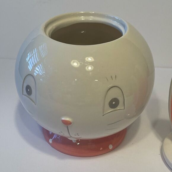 Transpac Dolomite Bunny Ears Cookie Jar - Picture 5 of 7